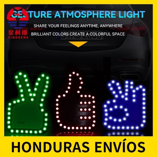 Manos con luz led